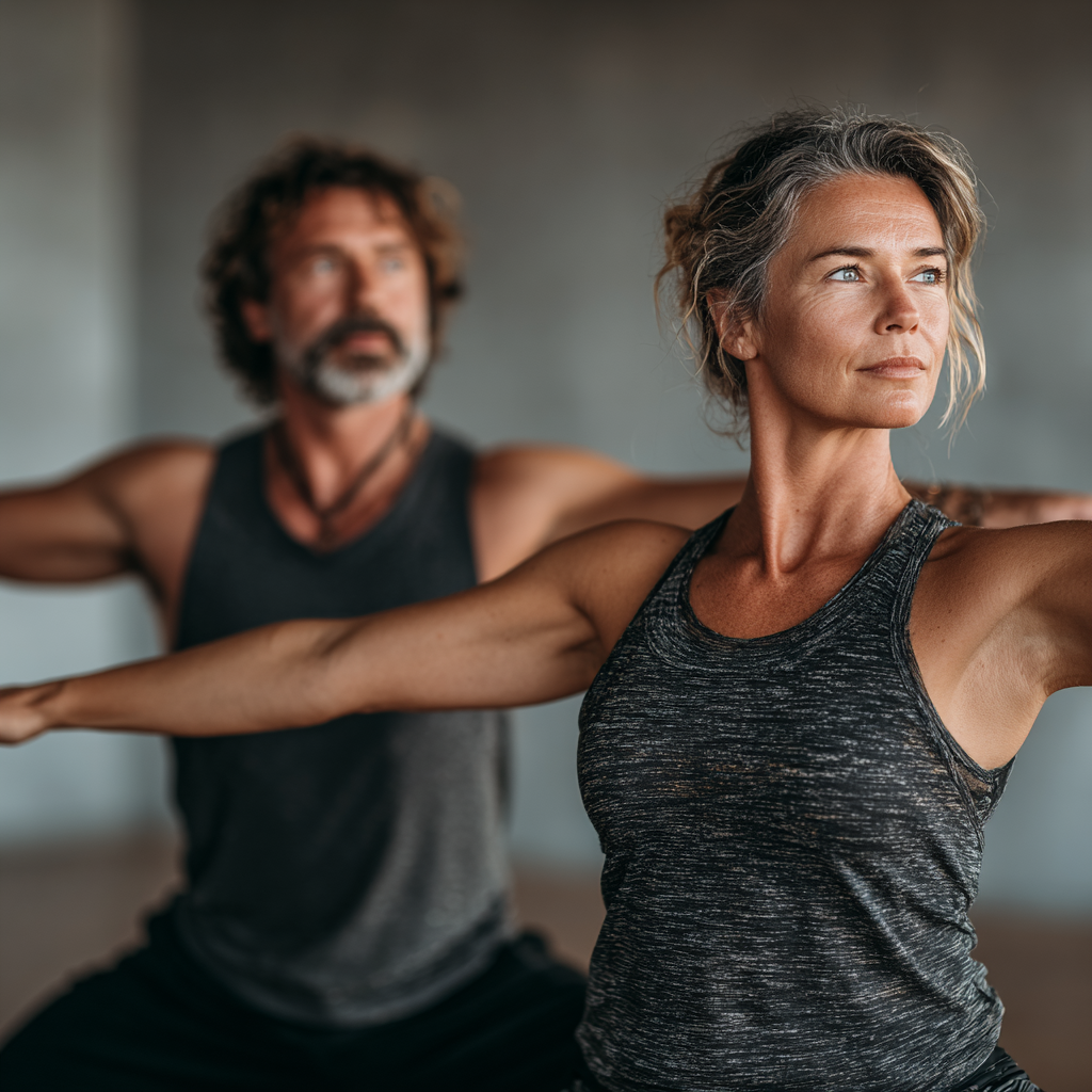 Люди різного віку займаються фітнесом